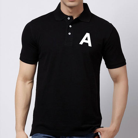 Name Initial Customized Printed Men’s polo/collar tshirts