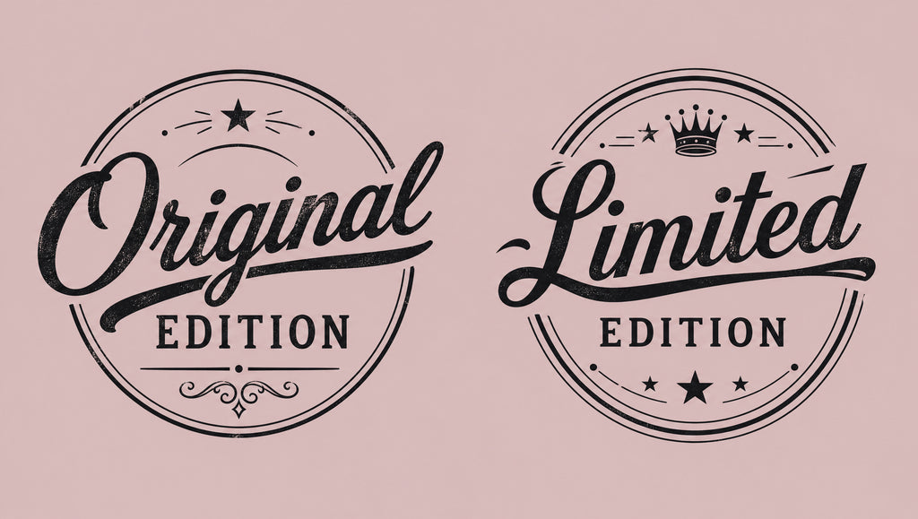 Original Edition and Limited Edition matching parent and kids T-shirt design.