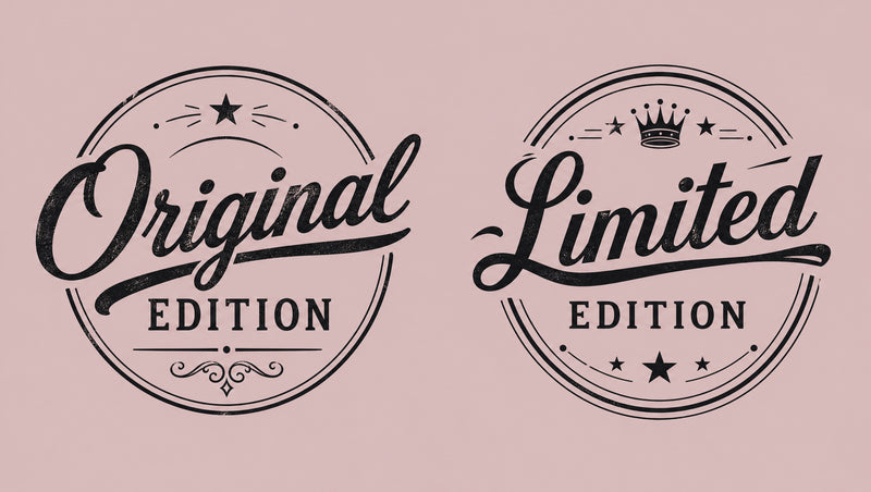 Original Edition and Limited Edition matching parent and kids T-shirt design.