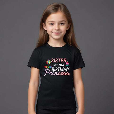 Sister of the birthday princess t-shirts