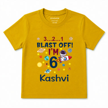 Personalized Space Birthday T-Shirt