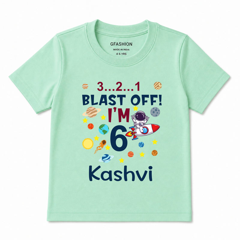 Personalized Space Birthday T-Shirt