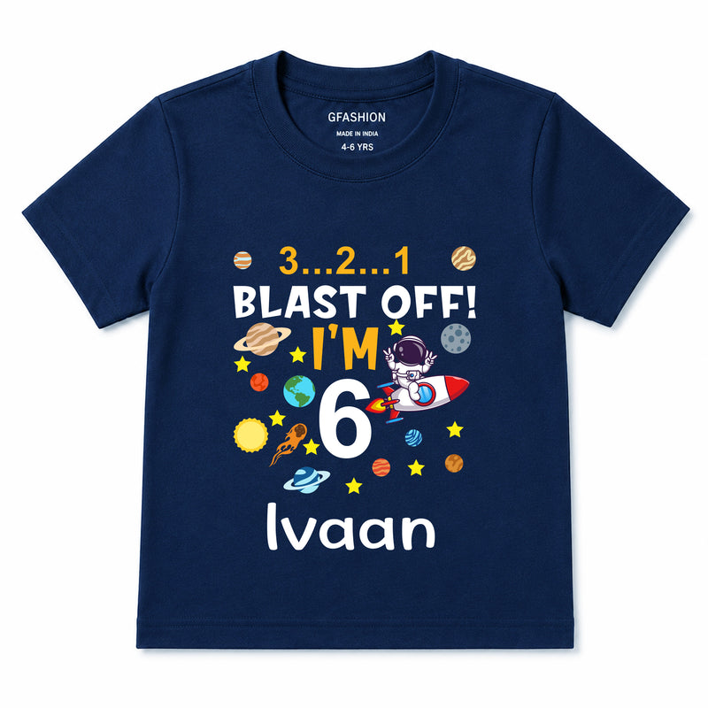 Personalized Space Birthday T-Shirt