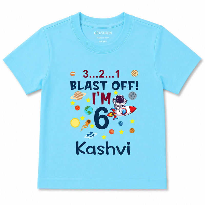 Personalized Space Birthday T-Shirt