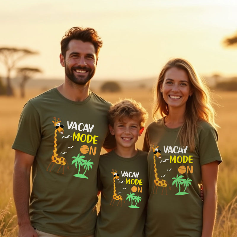 vacay mode t shirt for family
