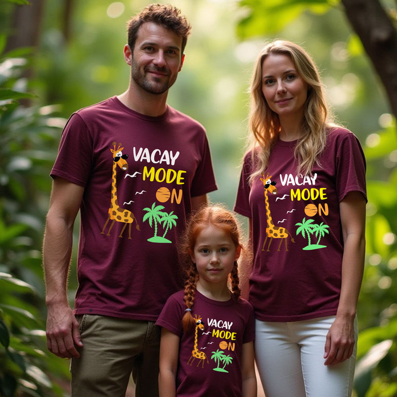 vacay mode t shirt for family