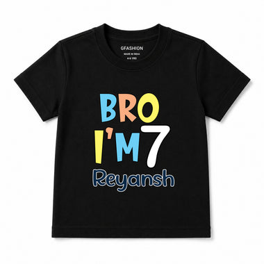 Bro I'm Age and name customize birthday Tees