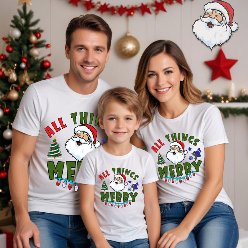 all things merry christmas tshirts for family and friends group