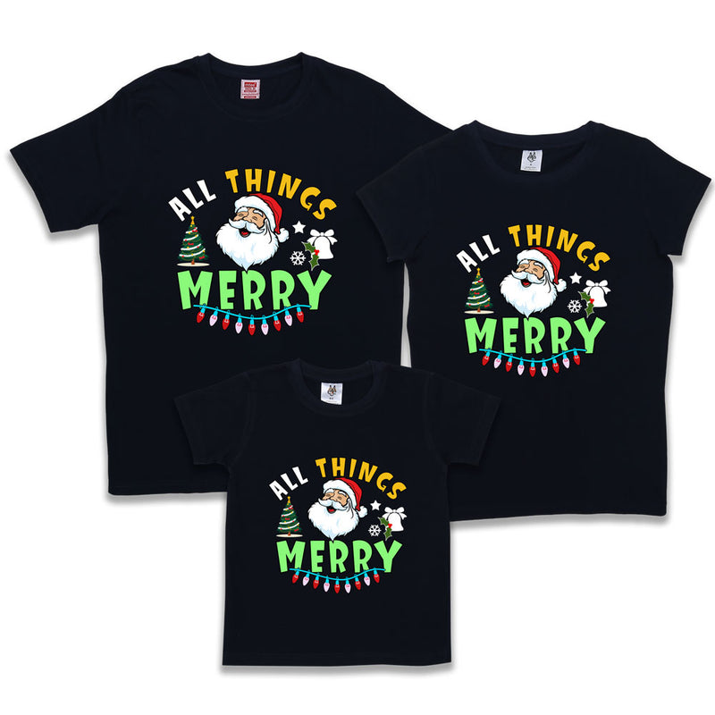 all things merry christmas tshirts for family and friends group