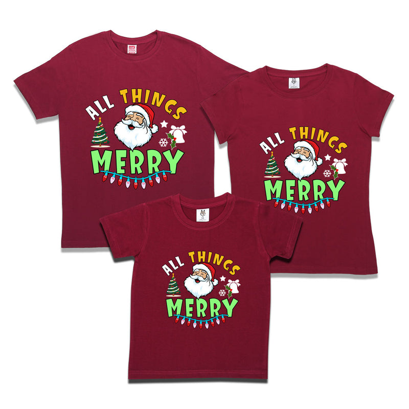 all things merry christmas tshirts for family and friends group