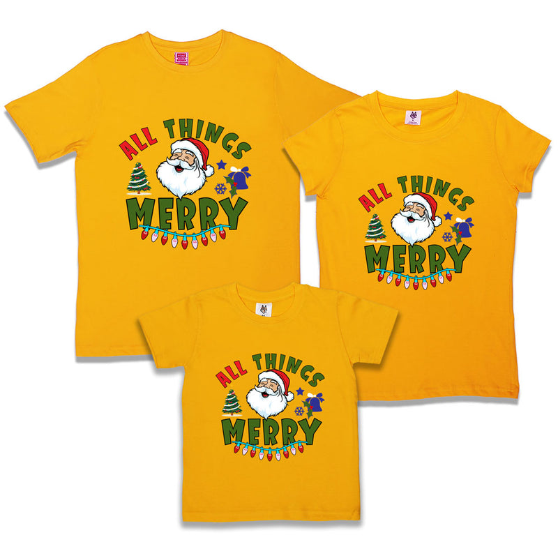 all things merry christmas tshirts for family and friends group