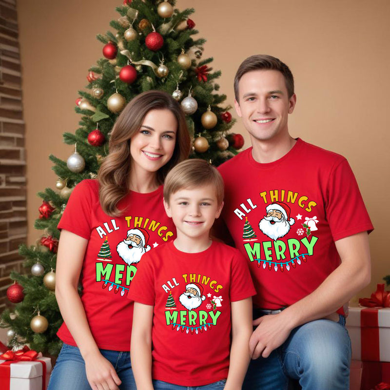 all things merry christmas tshirts for family and friends group