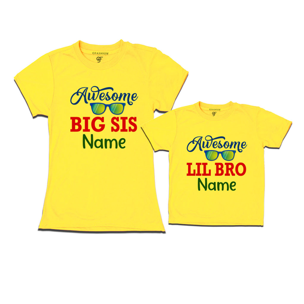 Awesome Big Sis-Little Bro T-shirts