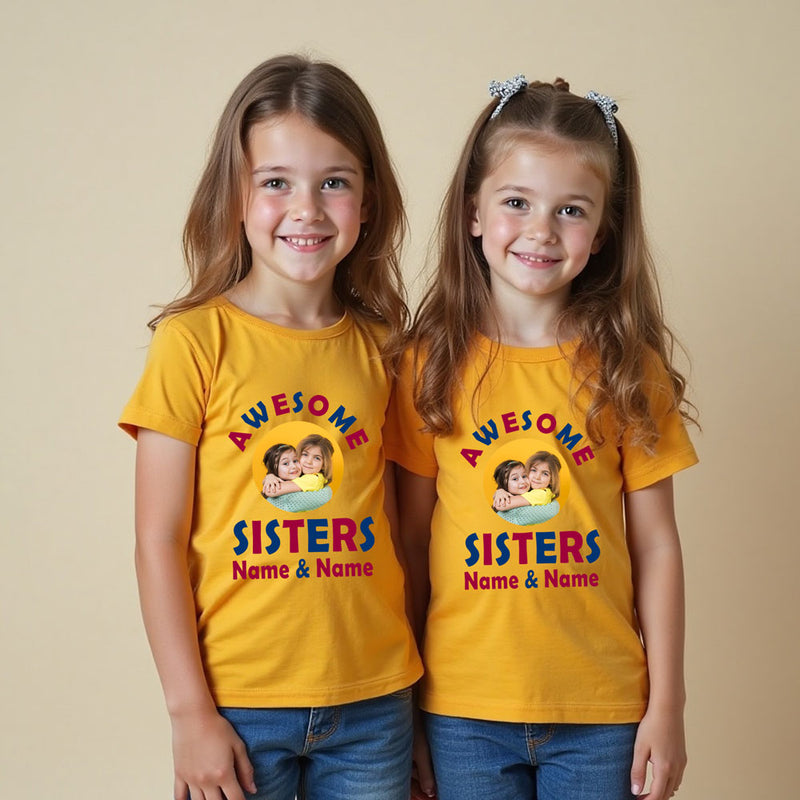 siblings photo customize tshirts awesome brothers and sisters