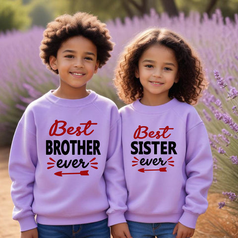 best Sister Best Brother sweatshirts