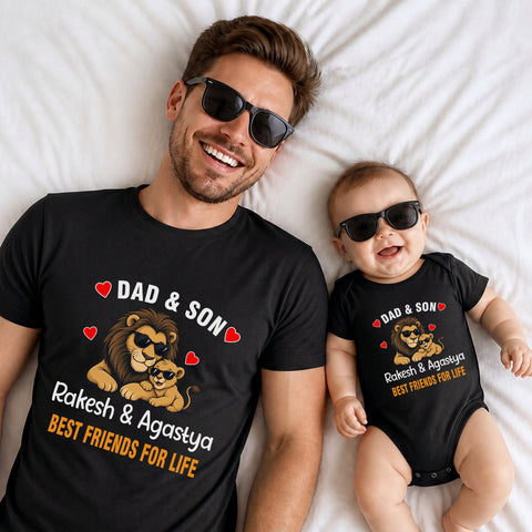 Father and son best friends for life t-shirts
