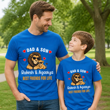 Father and son best friends for life t-shirts