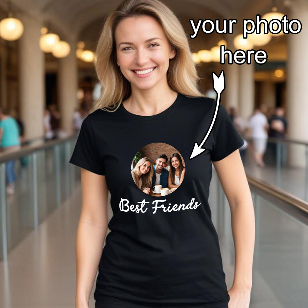 Best friends photo customize tshirts