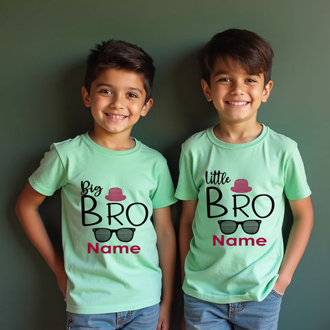 Big Bro-Little Bro T-shirts with Name