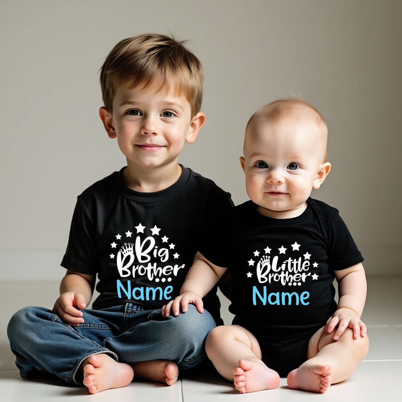 Big Brother little brother tshirt and romper combo