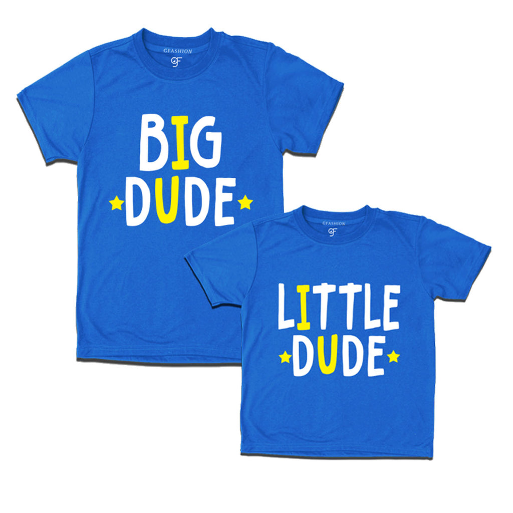 big dude little dude father son tees