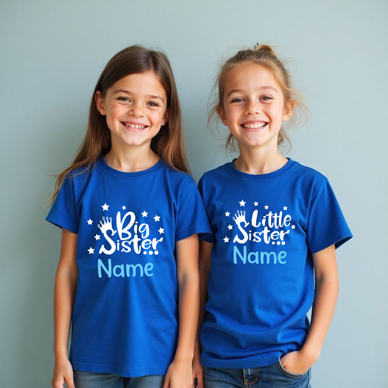 Big Sister Little Sister T-shirts with name
