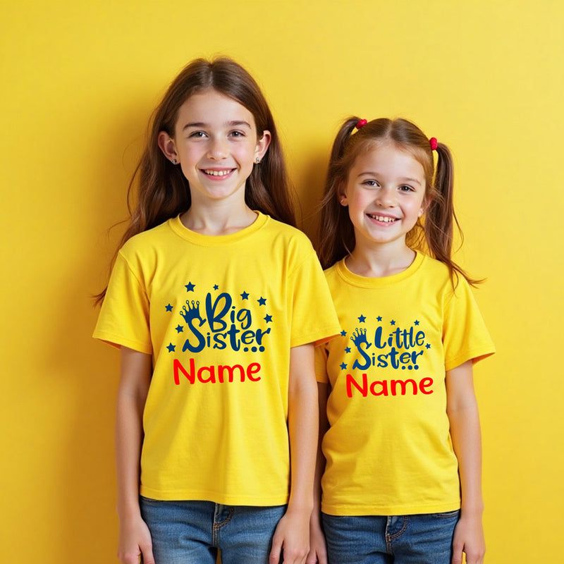 Big Sister Little Sister T-shirts with name