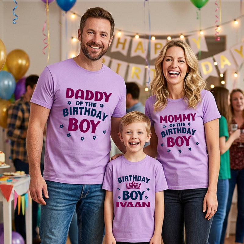 Birthday Boy T-shirts With Family