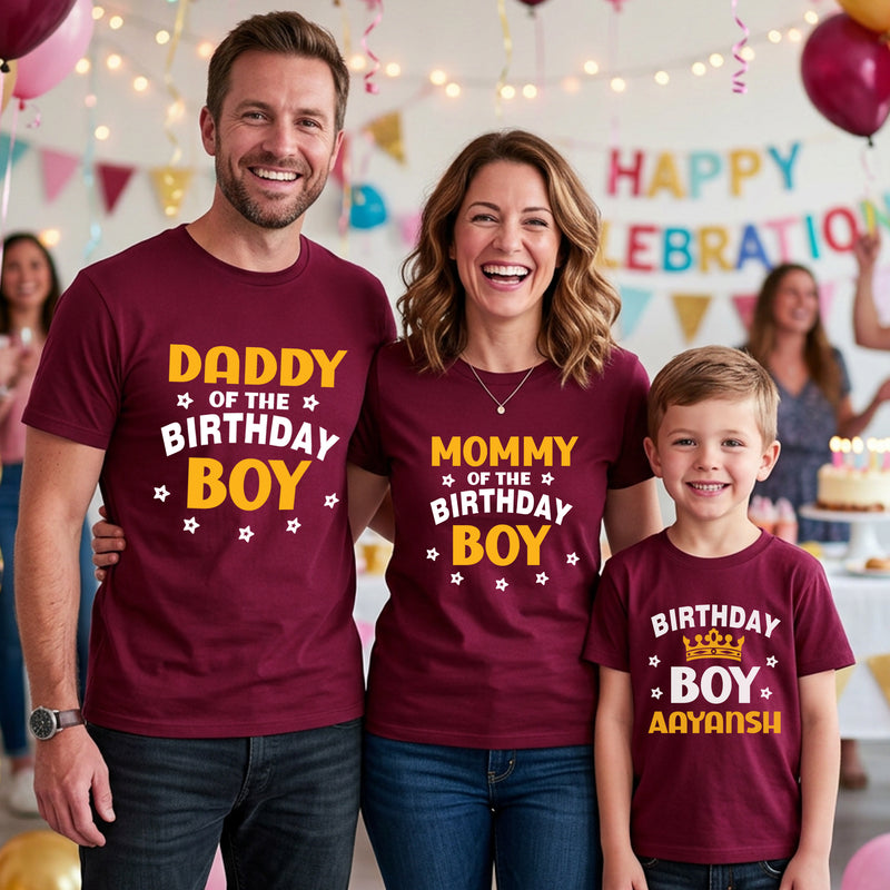 Birthday Boy T-shirts With Family