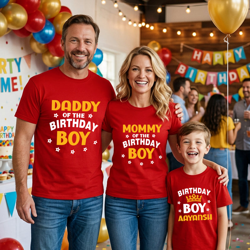 Birthday Boy T-shirts With Family