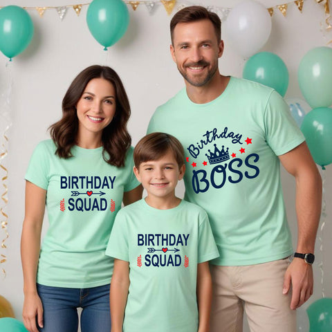 Birthday boss birthday squad t shirt