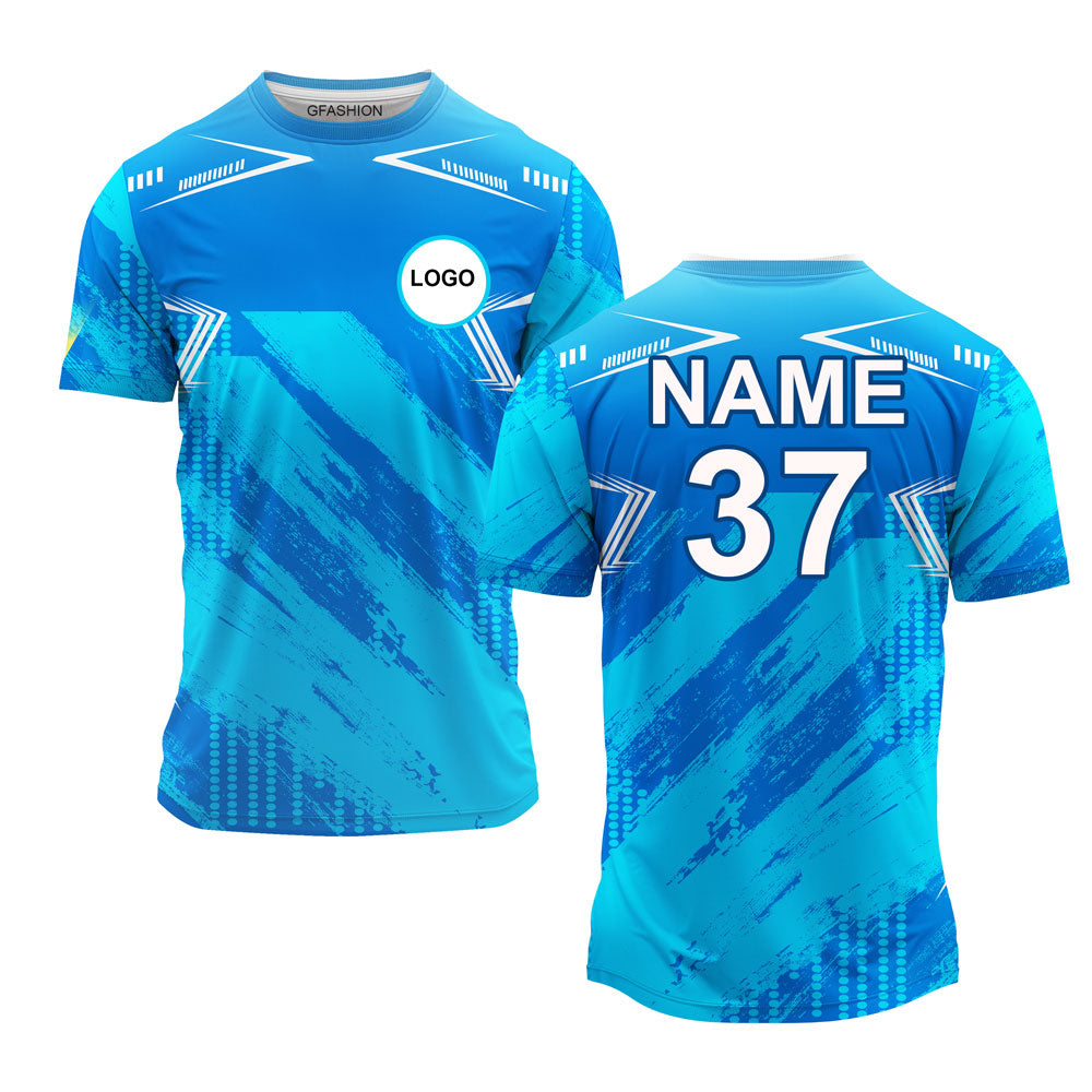 Blue Light Blue Sports Jersey