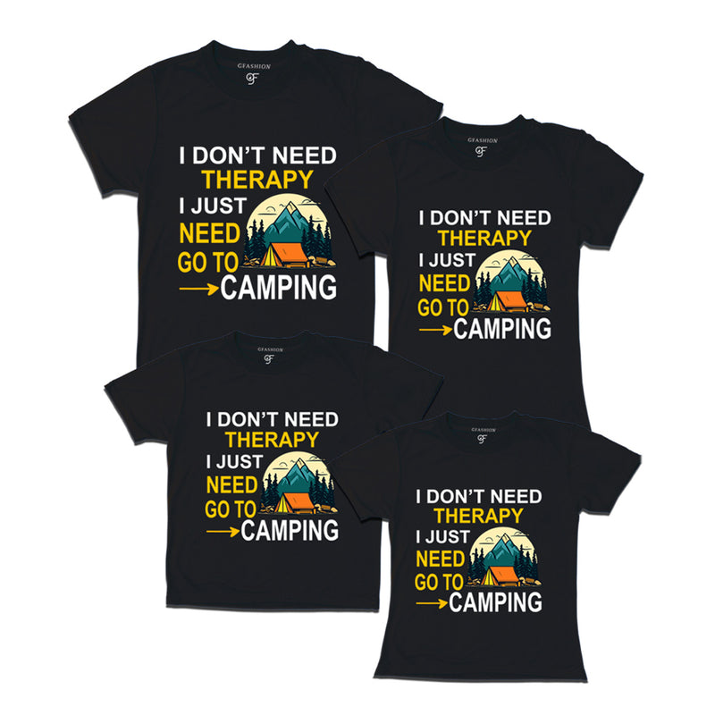 i don't need therapy i just need camping t-shirts