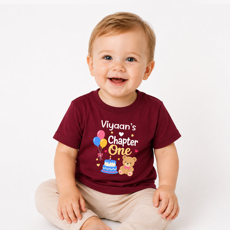 Chapter One 1st Birthday T-Shirt | Personalized Baby Tee