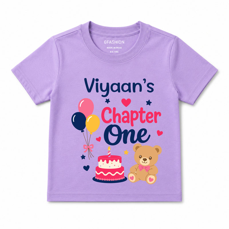 Chapter One 1st Birthday T-Shirt | Personalized Baby Tee
