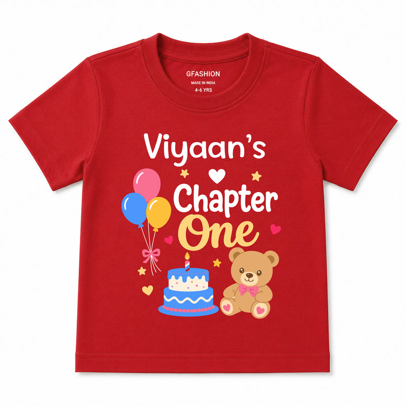 Chapter One 1st Birthday T-Shirt | Personalized Baby Tee