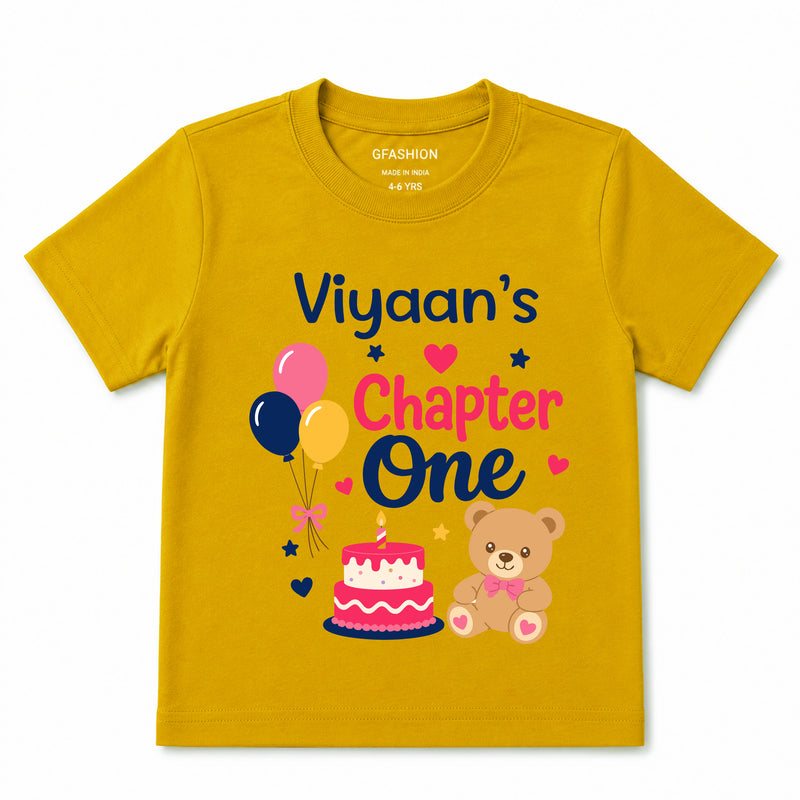Chapter One 1st Birthday T-Shirt | Personalized Baby Tee