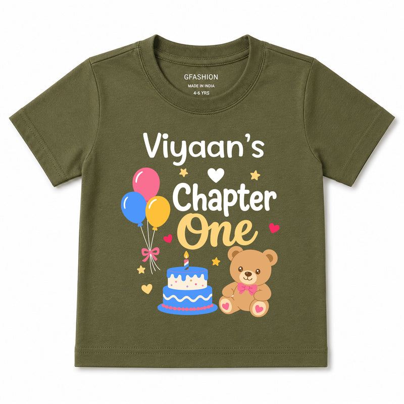 Chapter One 1st Birthday T-Shirt | Personalized Baby Tee