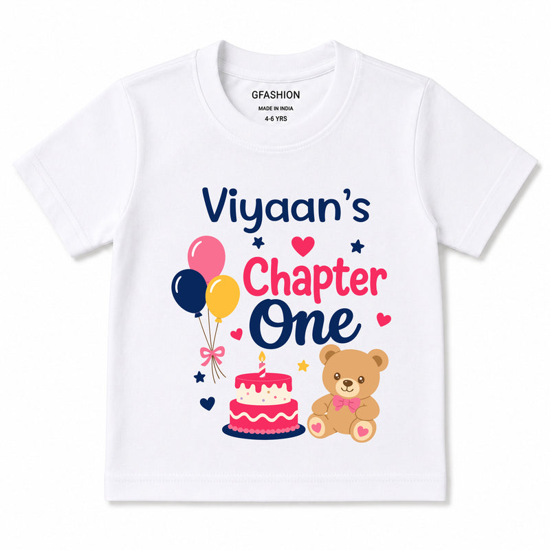 Chapter One 1st Birthday T-Shirt | Personalized Baby Tee