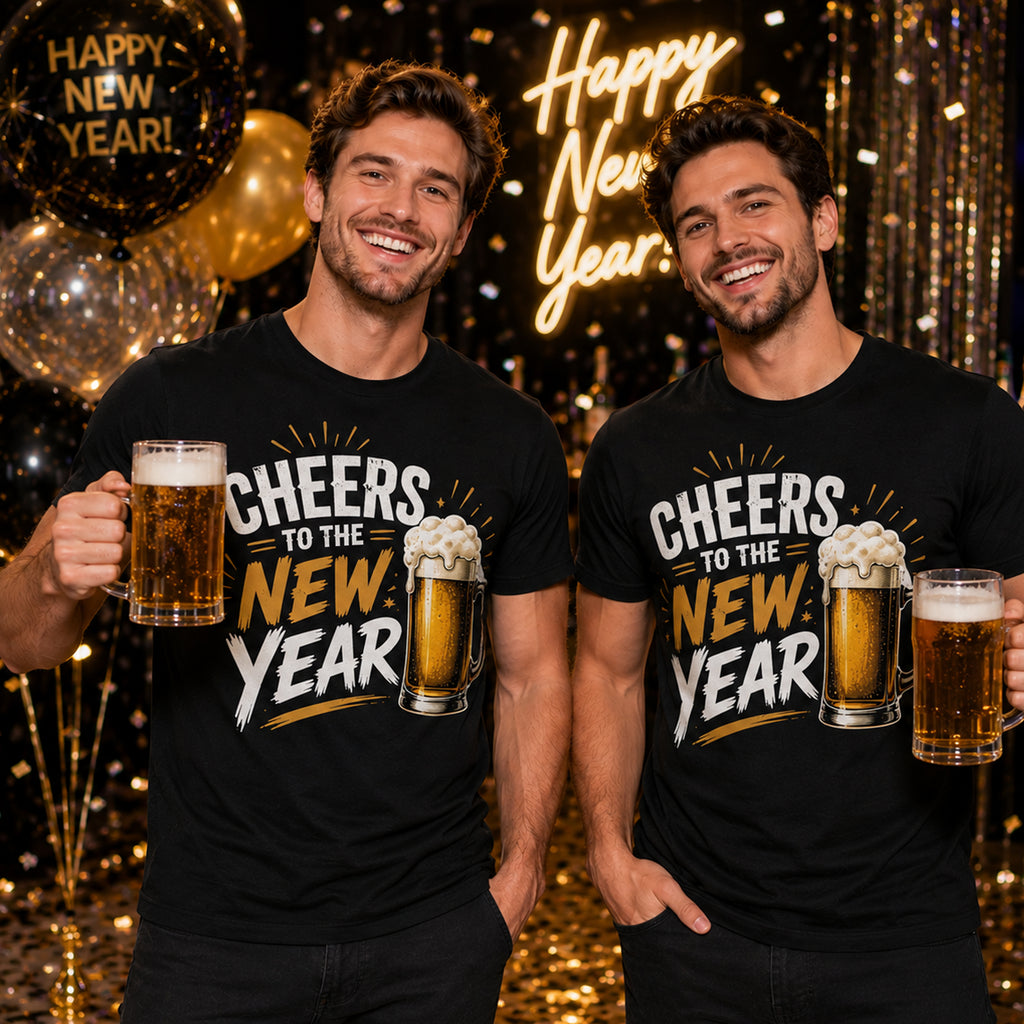 Cheers to the New Year Beer T-Shirt for Men
