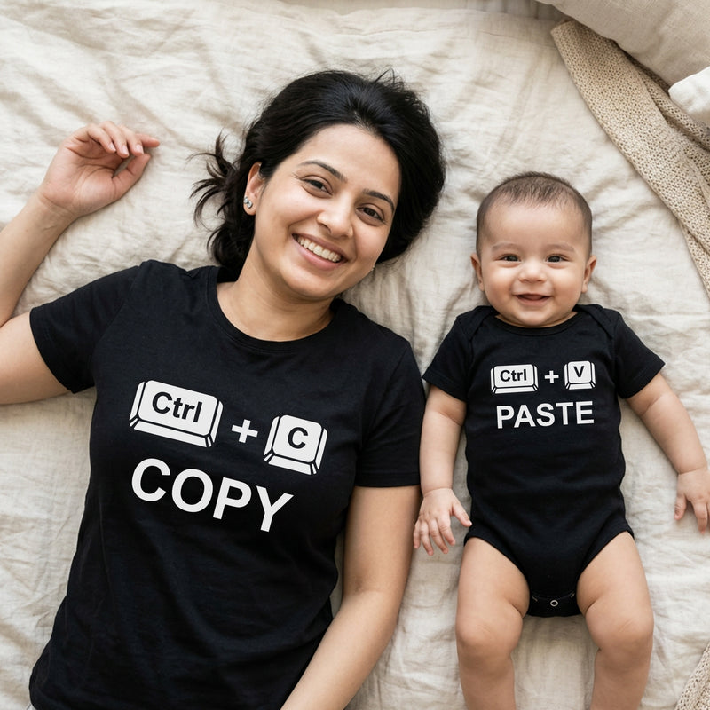 Mom & Baby Matching T-Shirts – Copy Paste Combo