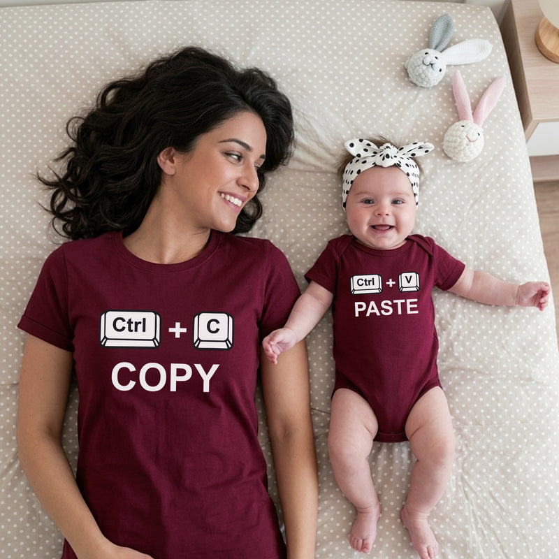 Mom & Baby Matching T-Shirts – Copy Paste Combo