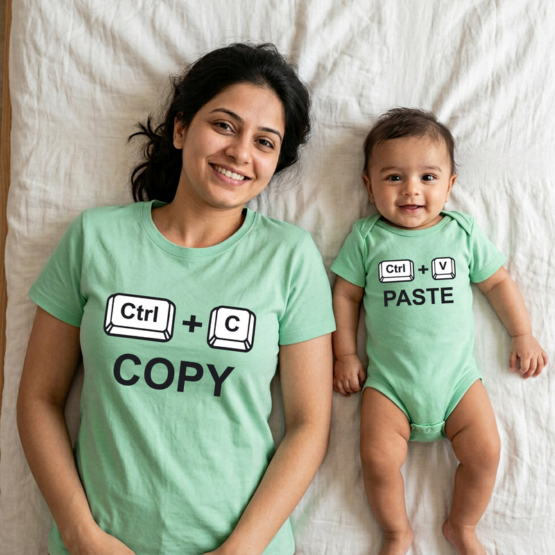 Mom & Baby Matching T-Shirts – Copy Paste Combo