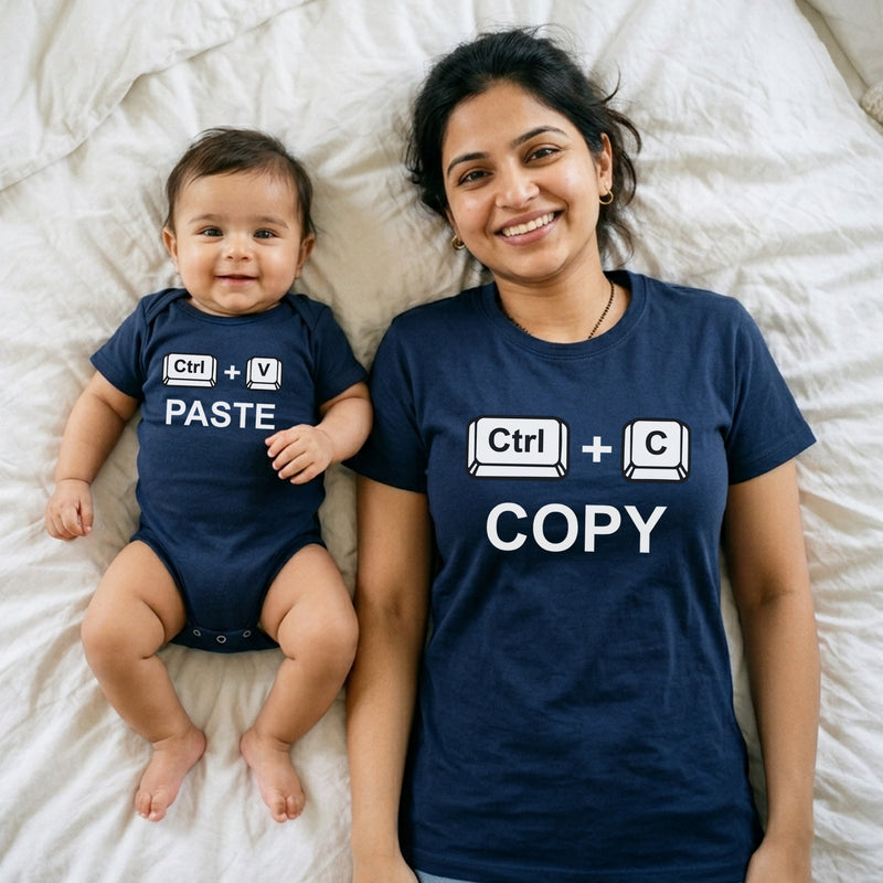 Mom & Baby Matching T-Shirts – Copy Paste Combo