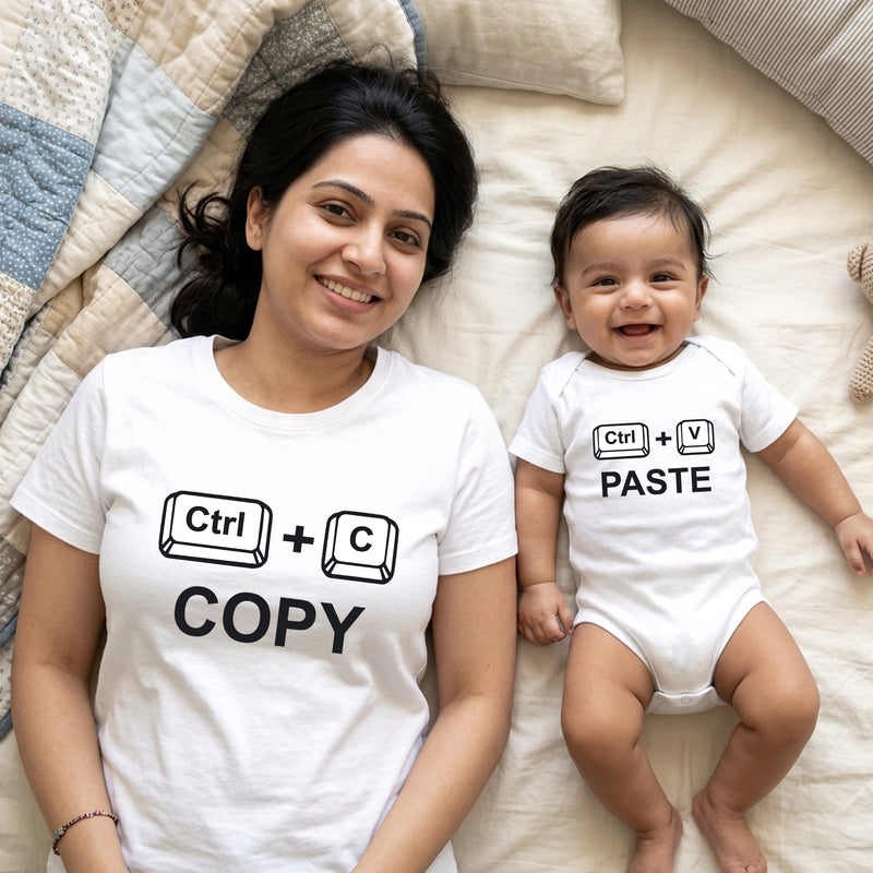 Mom & Baby Matching T-Shirts – Copy Paste Combo