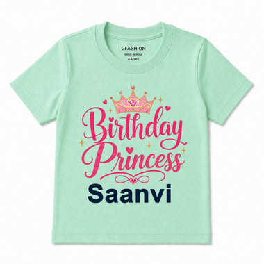 Birthday princess t-shirt with name customize