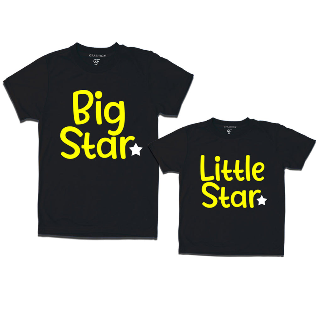 father and son t shirts Big star Little star