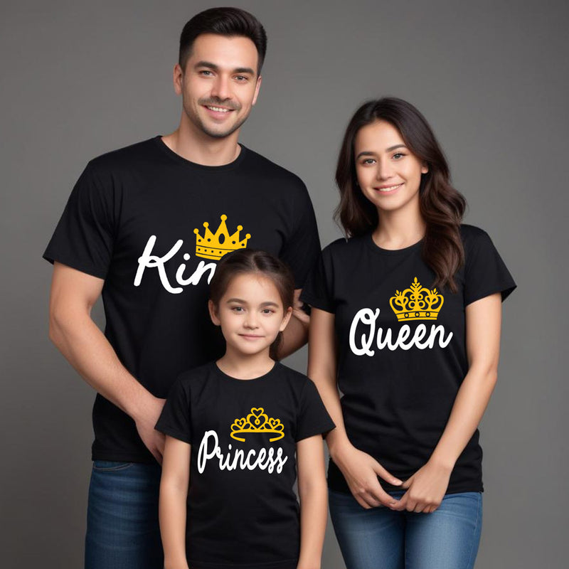 KING QUEEN PRINCE PRINCESS FAMILY T-SHIRTS