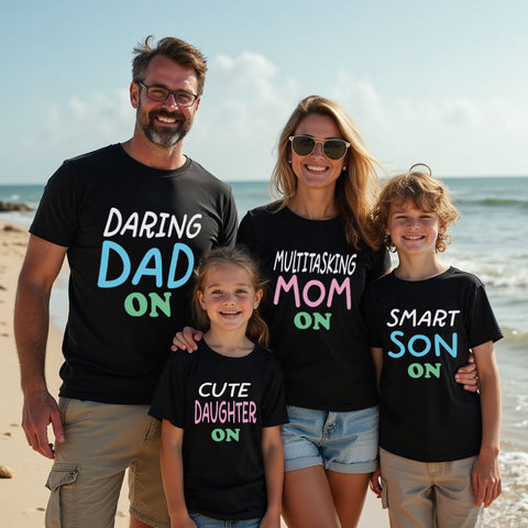 Dad Mom Son Daughter Family tees
