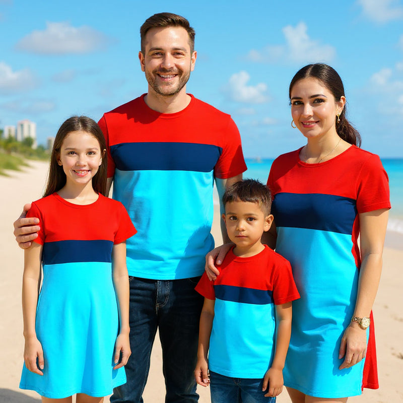 Vacation Family Combo T-shirt Dress